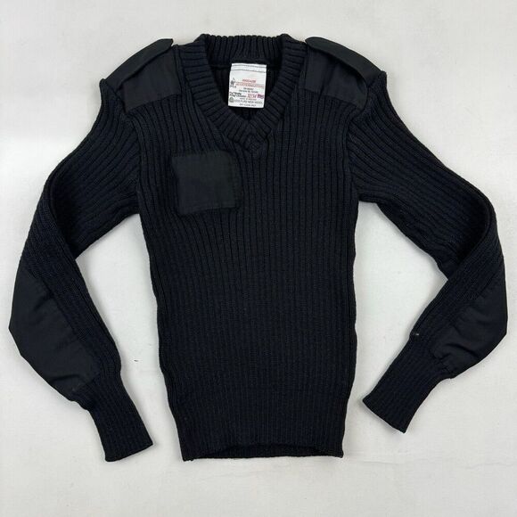 Brigade Quartermasters The Woolly Pully Sweater Made In England PURE WOOL 32/34 - Picture 2 of 7
